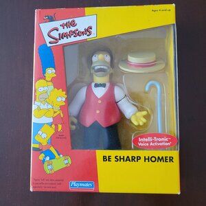 NEW Homer Simpson Playmates Be Sharp Homer Figure The Simpsons NWT
